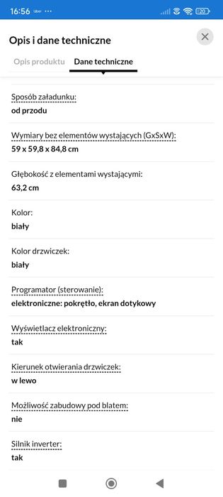 Pralka Bosch WGE03201PL 8kg Nowa Gwarancja 5 lat