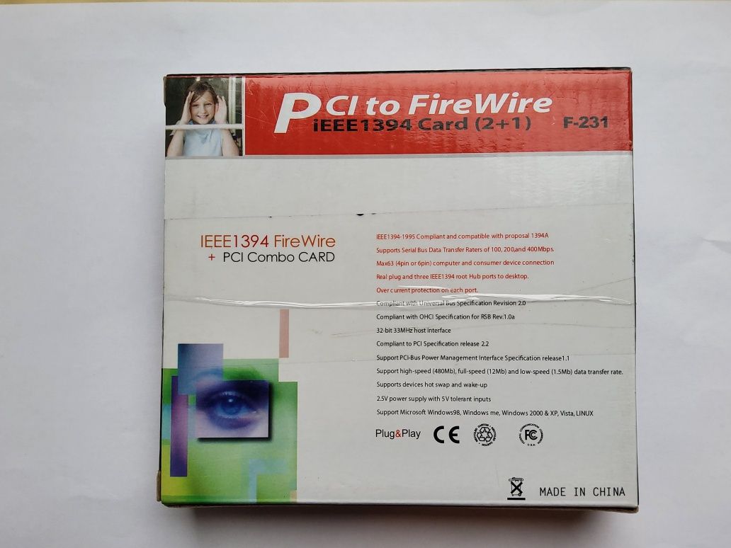 Контроллер FirеWirе PCI IEЕЕ 1394 
IEЕЕ 1394 (FirеWirе