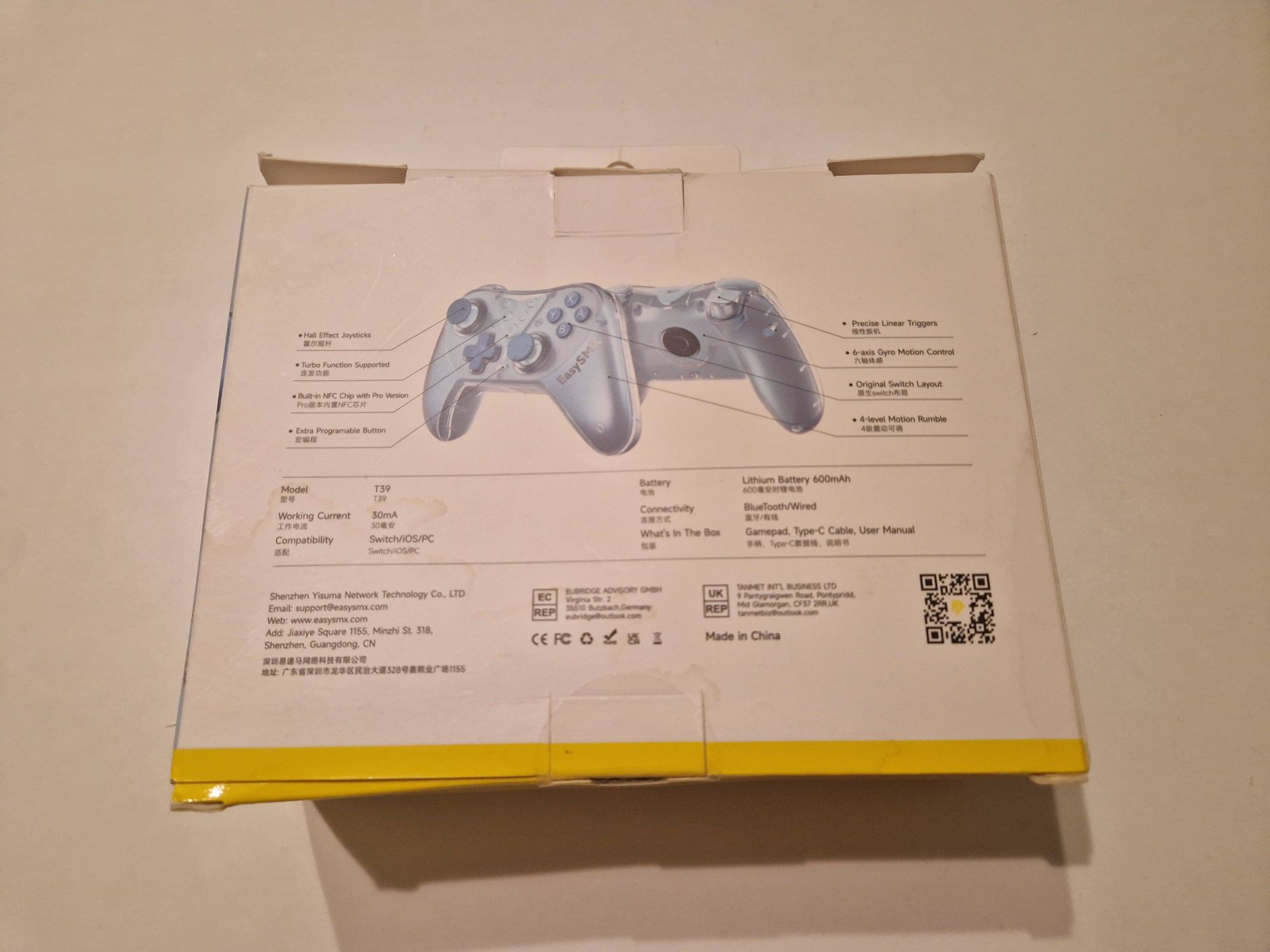 Kontroler EasySMX T39 Pro Switch/iOS/PC