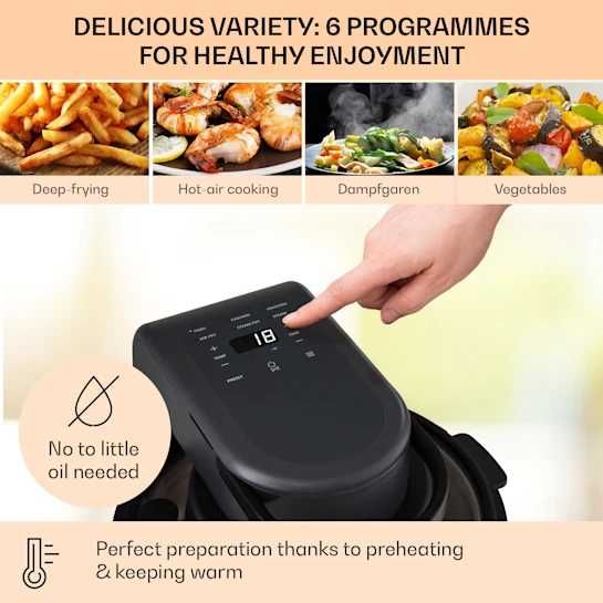 Frytkownica air fryer Klarstein Vendure 1250 W