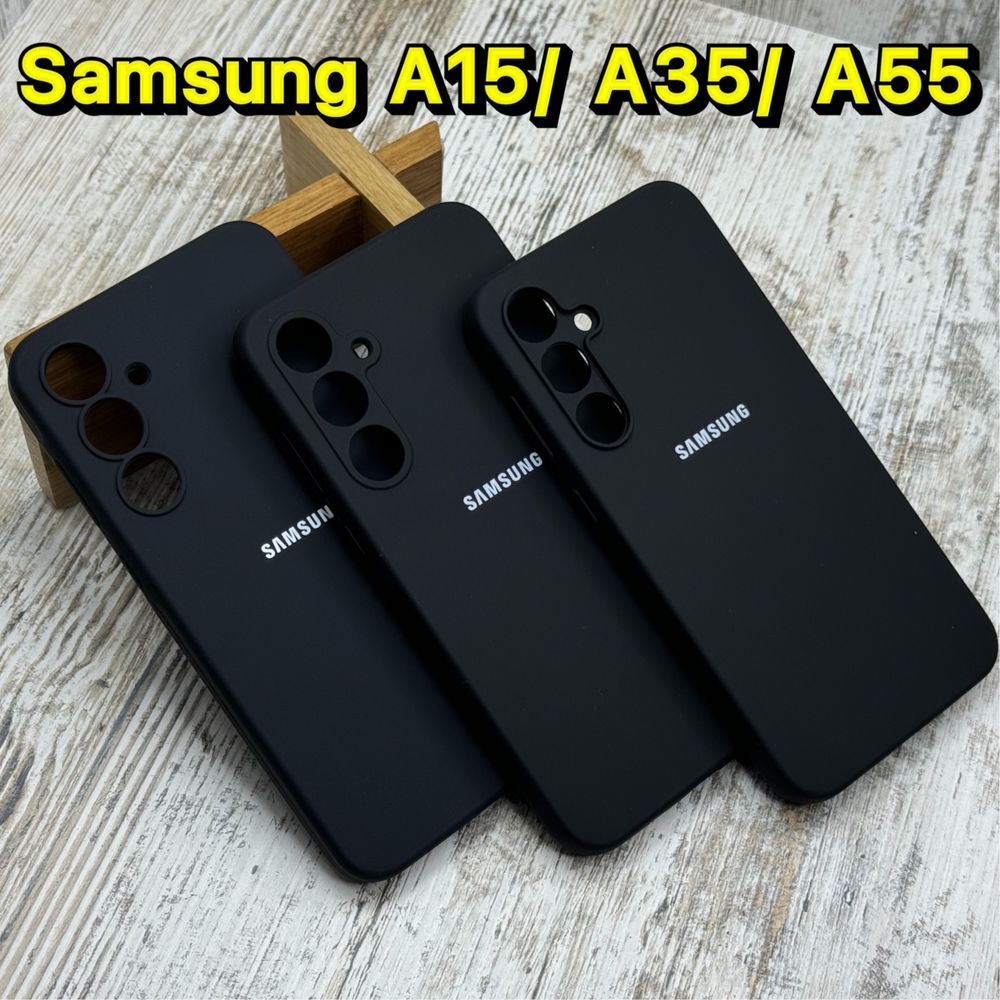 Чехол софттач Silicone Case на Samsung A15/ A35 и др чохол