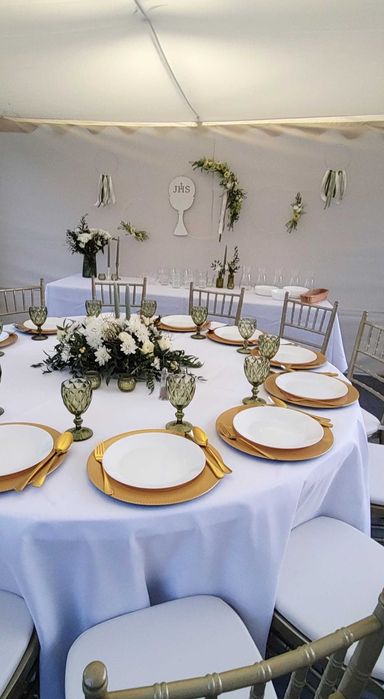 Namioty,podłoga,meble,zastawa,dekoracje-wynajem.Komunie,śluby,urodziny