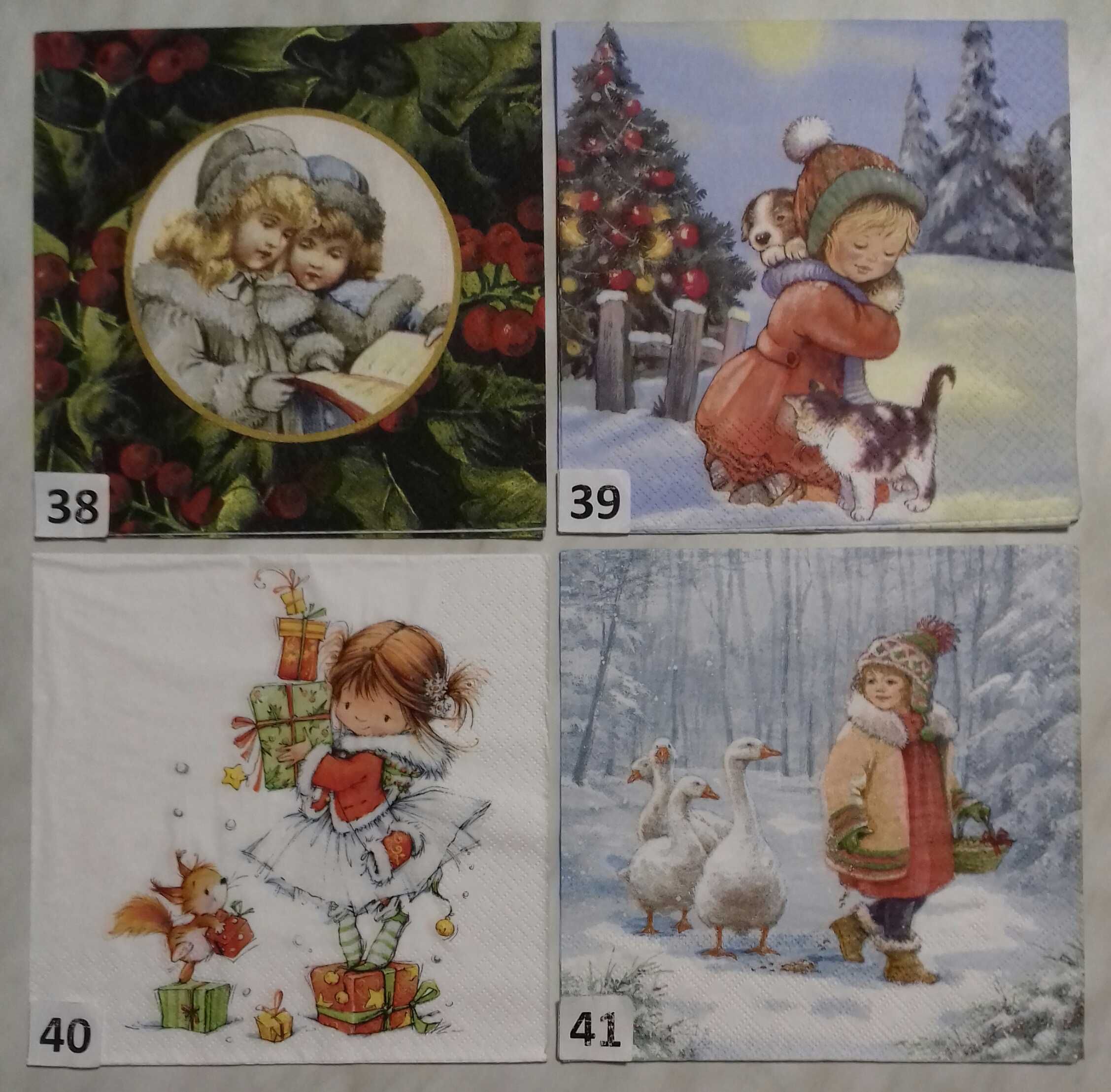 Serwetki decoupage świąteczne unikatowe 6