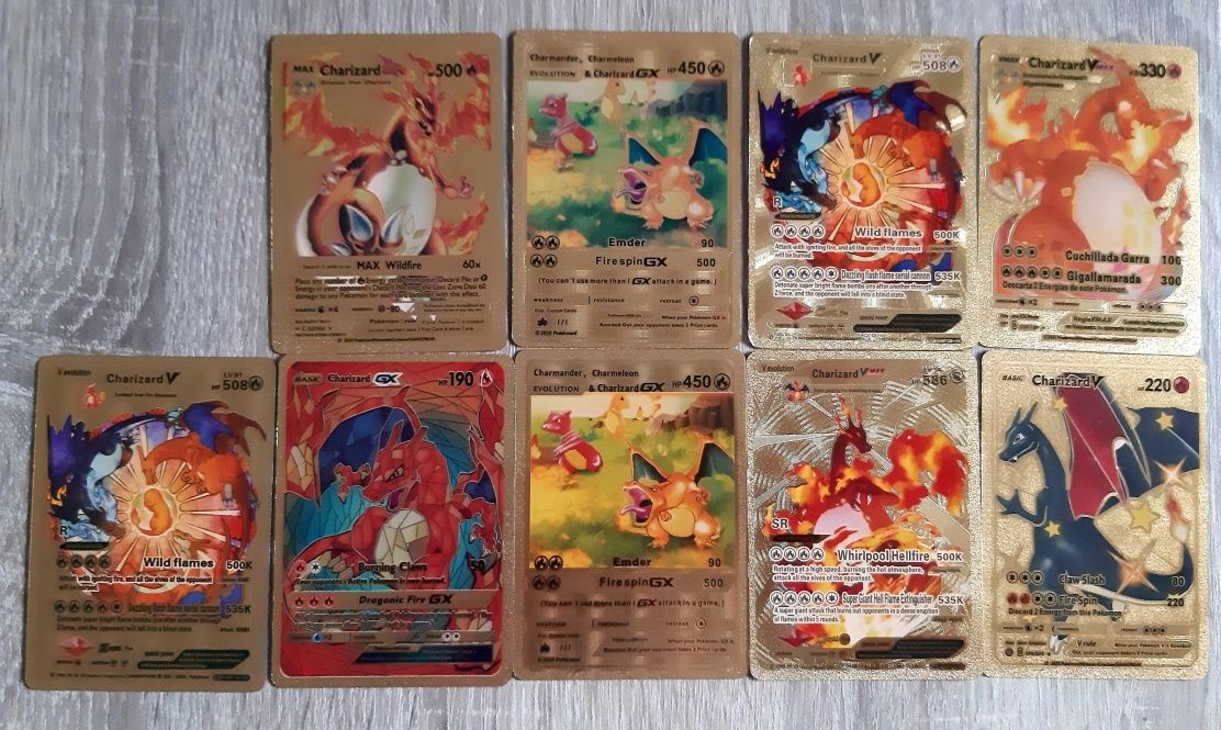 Cartas de pokemon Gold and Black Charizard's
