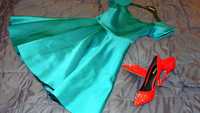 Sukienka z koła zielona rozmiar L 40
