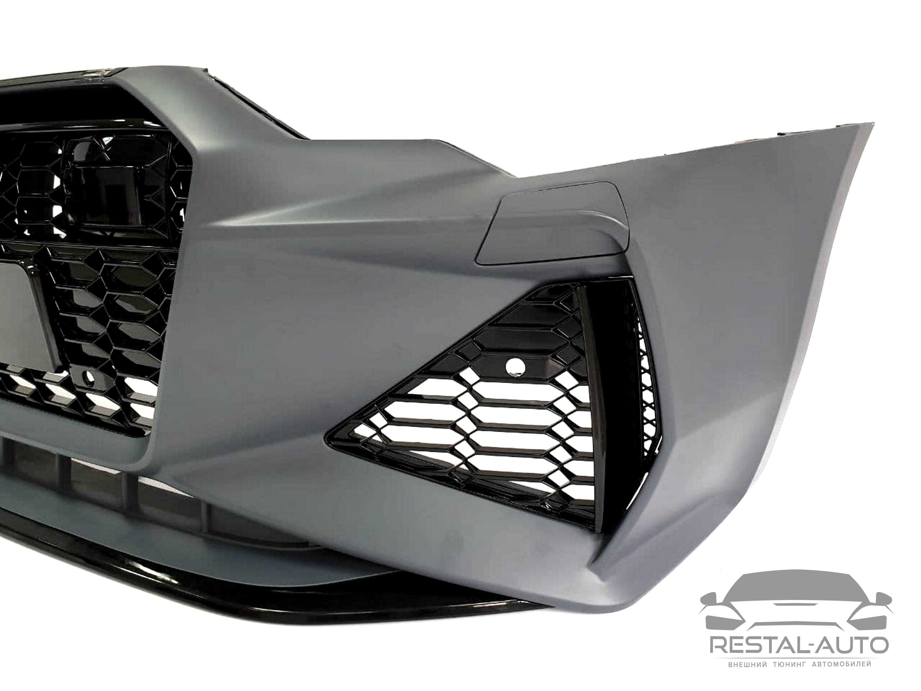 Бампер передний в стиле RS на Audi A6 C8 18-21 г ауди a6 с8 рс RS6