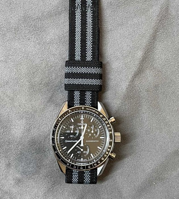 Omega Moonswatch Speedmaster Moon Caixa em Aço