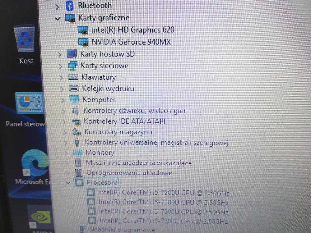 Laptop Używany Lenovo E570 i5 15,6 FHD 16GB 256 SSD 500 HDD Nvidia FV