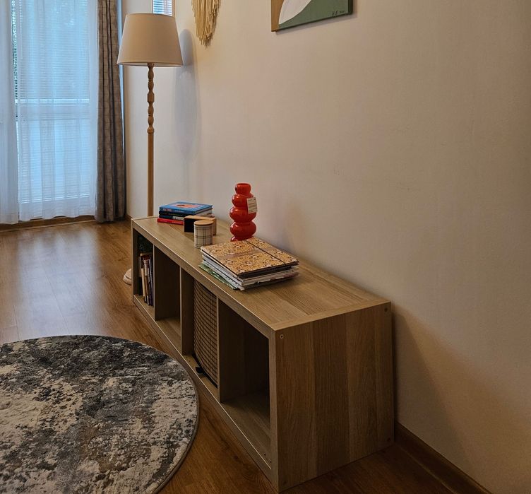 Lampa stojąca podłogowa drewniana nowa Ikea Kinnahult