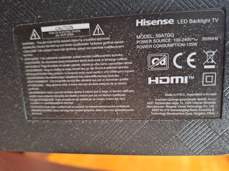 Stojak dla telewizora HISENSE 50A7GQ 50 cali