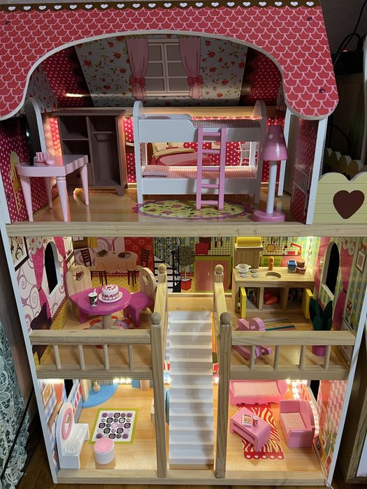 Ляльковий будинок, іграшковий будинок для ляльок дерев’яний