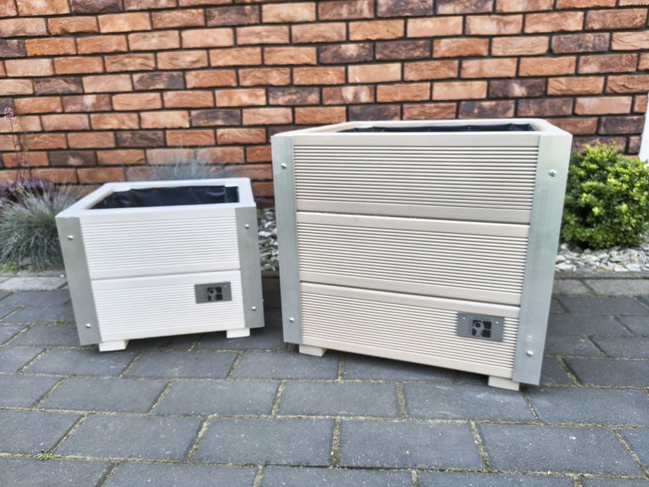 Donica drewniana 45/45, doniczka, skrzynka PREMIUM, skrzynka balkonowa