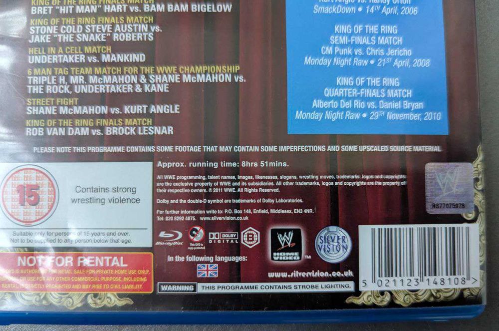 Фірмовий Blu-Ray "The Best of King of the Ring" (WWE)