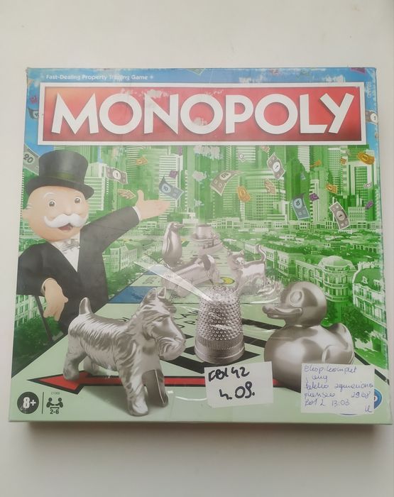 Hasbro Monopoly Classic + Naparstek Gra Planszowa