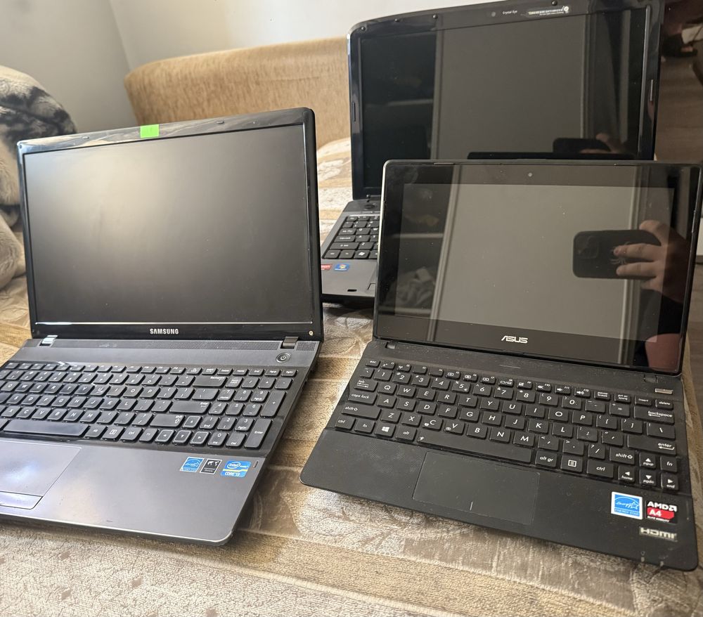 3 laptopy stan nieznany