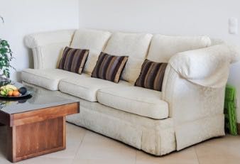 Sofa x3 seats creamy white