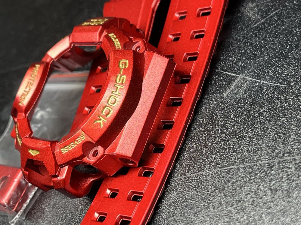 Casio G-Shock GW-9400 Rangeman zestaw pasek i bezel Iron Man polysk