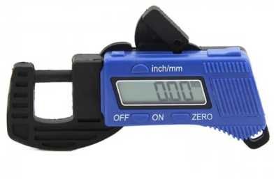 Микрометр цифровой электронный точное измерение толщины 0-12,7мм синий