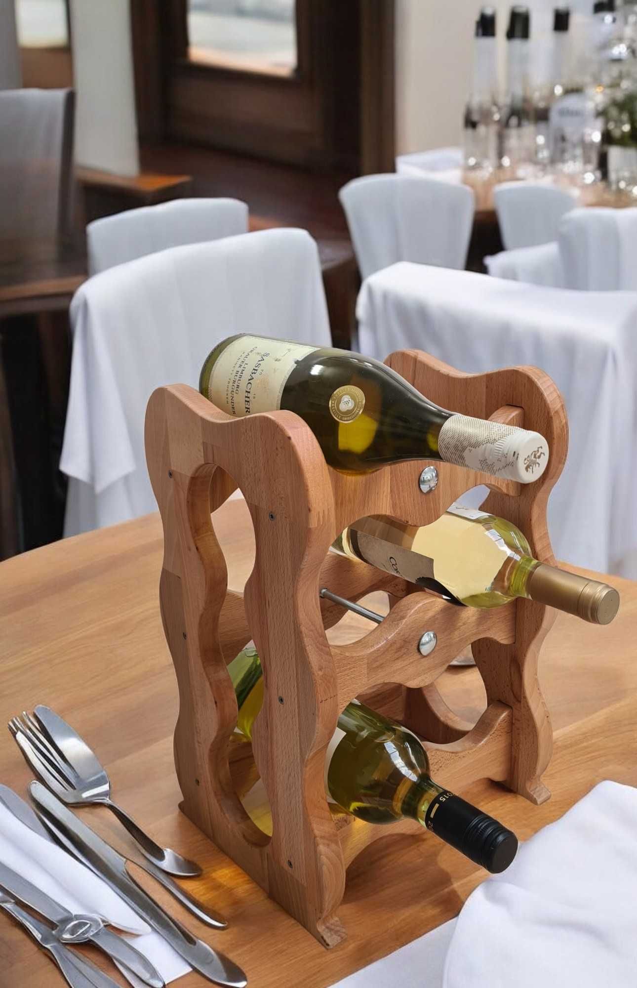 Stojak na wino - drewno x6