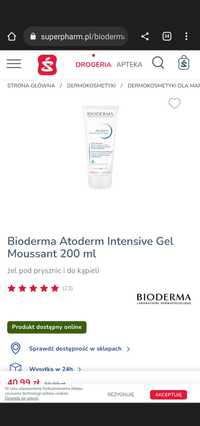 Bioderma atoderm intensive gel moussant 200 ml