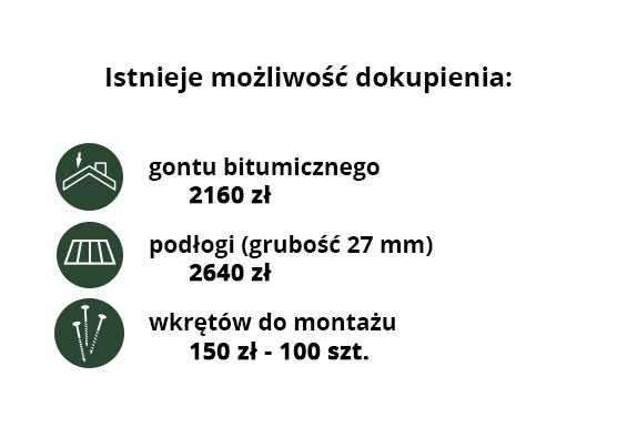 Ogrodowy Domek Narzędziowy 400x550 do Samodzielnego Montażu