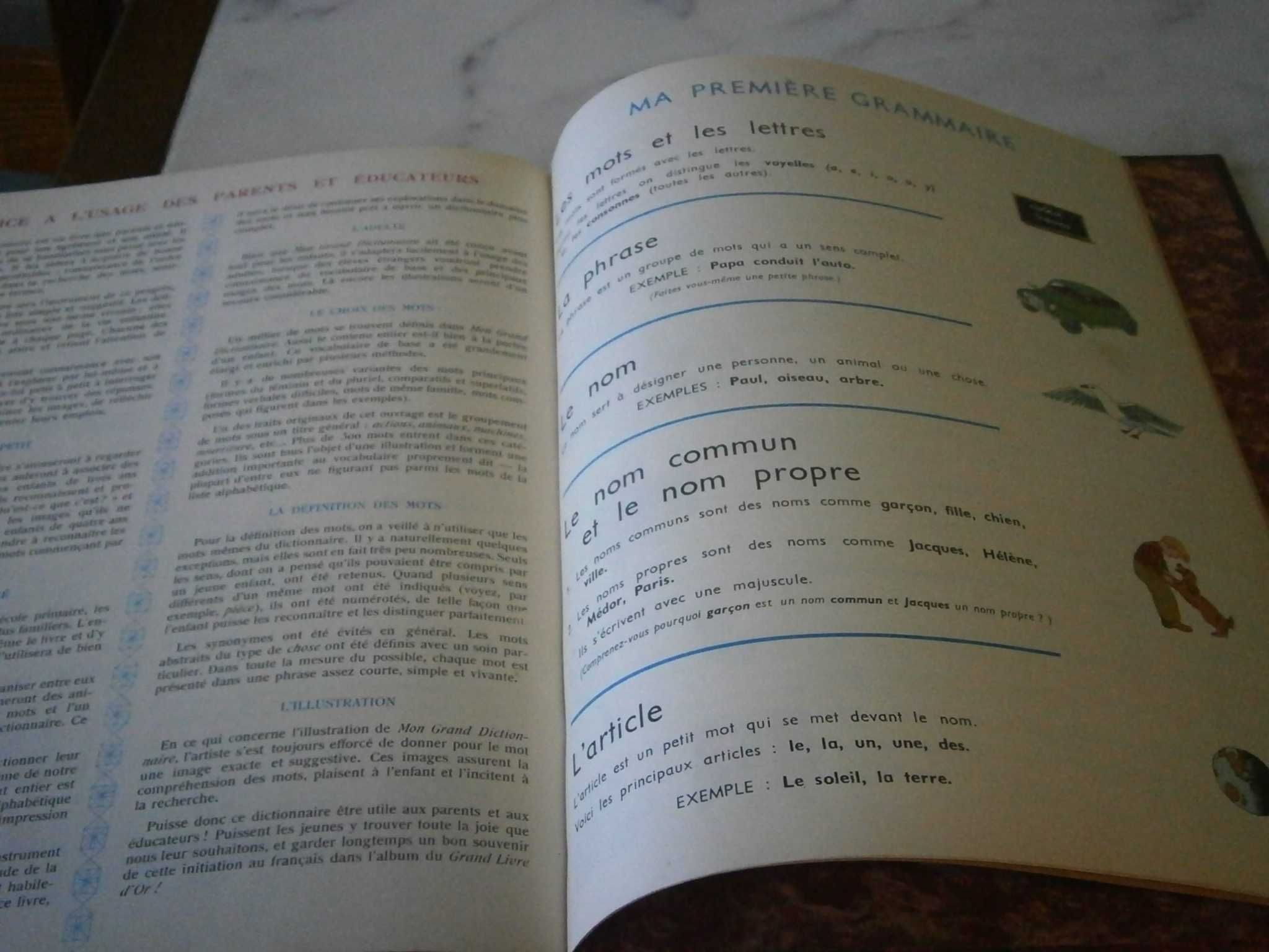 Dicionário “MON GRAND DICTIONNAIRE Français, ano 1944