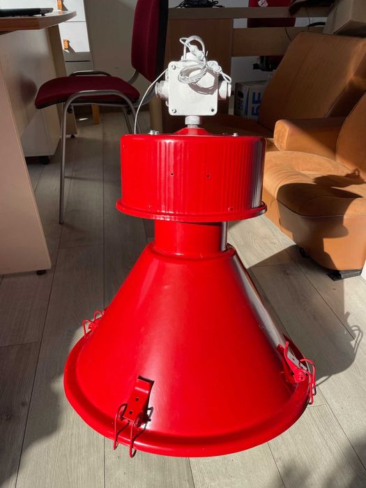 Czerwona, duża Lampa Loft, Industrial, Heymer&Hulland