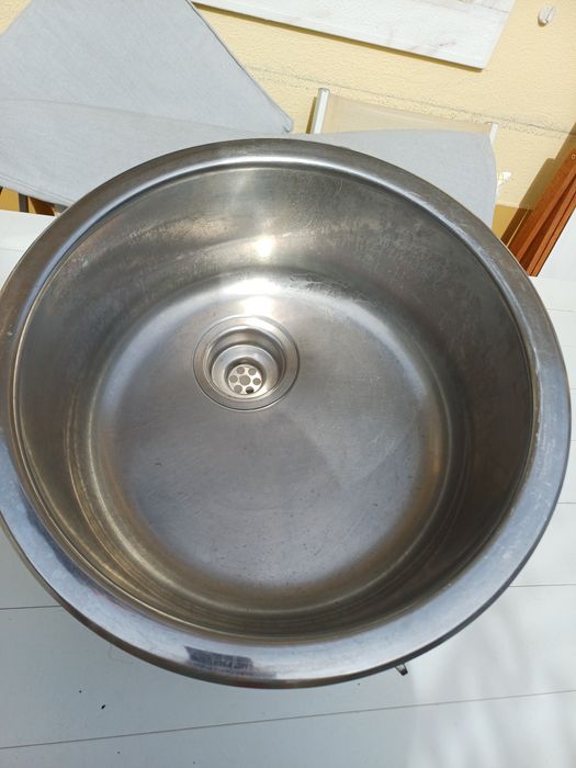 Lava loiça redondo inox