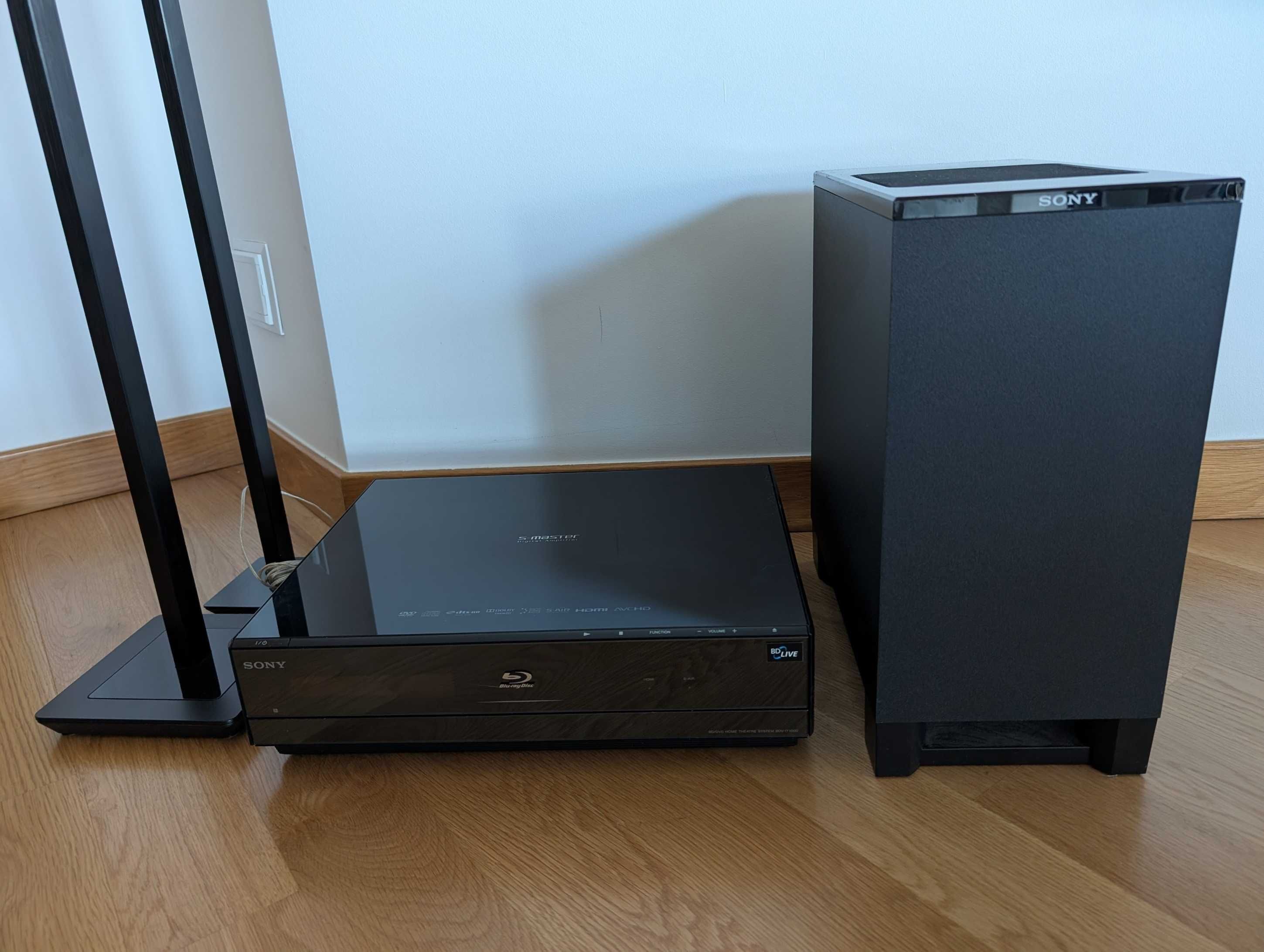 Leitor Bluray Sony BDV-IT 1000 + Subwoofer + 2 Colunas