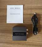 Konwerter audio analog do cyfrowego digital optical coax RCA AUX