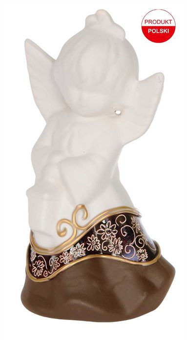 Figurka Anioł Aniołek z Latarenką Ręcznie Zdobiony Prezent