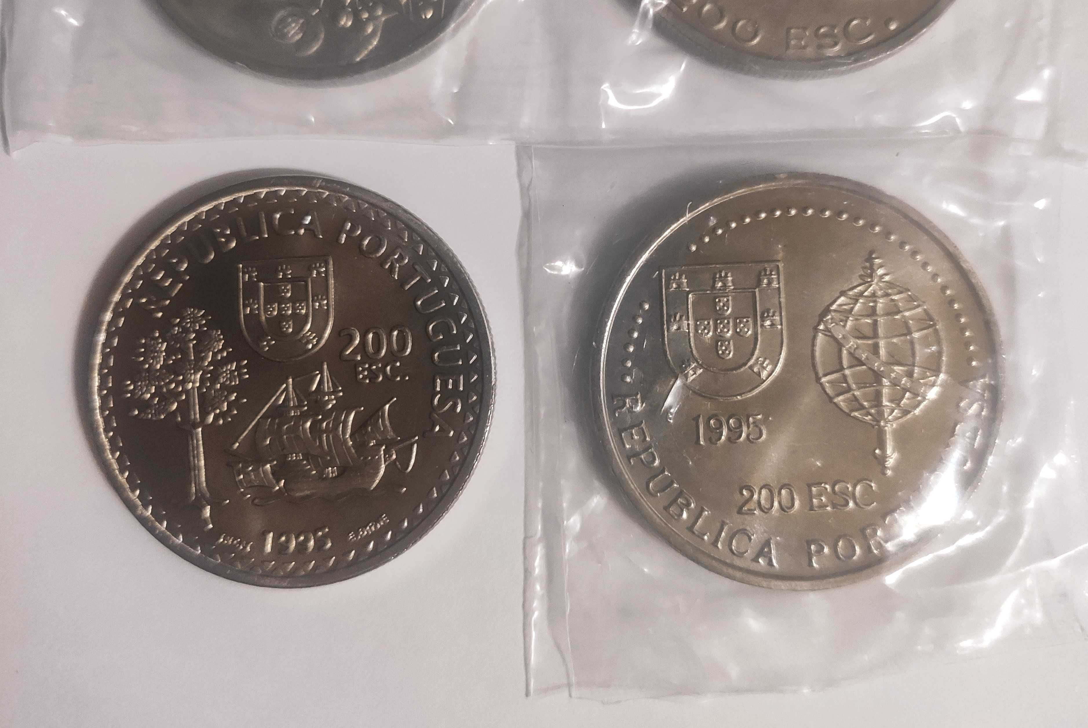 Conjunto 4 moedas 200 escudos – VI Série Descobrimentos