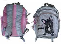 Plecak Szkolny Wielokomorowy Paso – Kolekcja Kayet (French Bulldog)