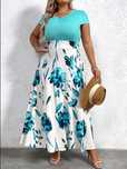 Sukienka Maxi Letnia Rozkloszowana W Kwiaty Boho Casual Shein Xxl 44