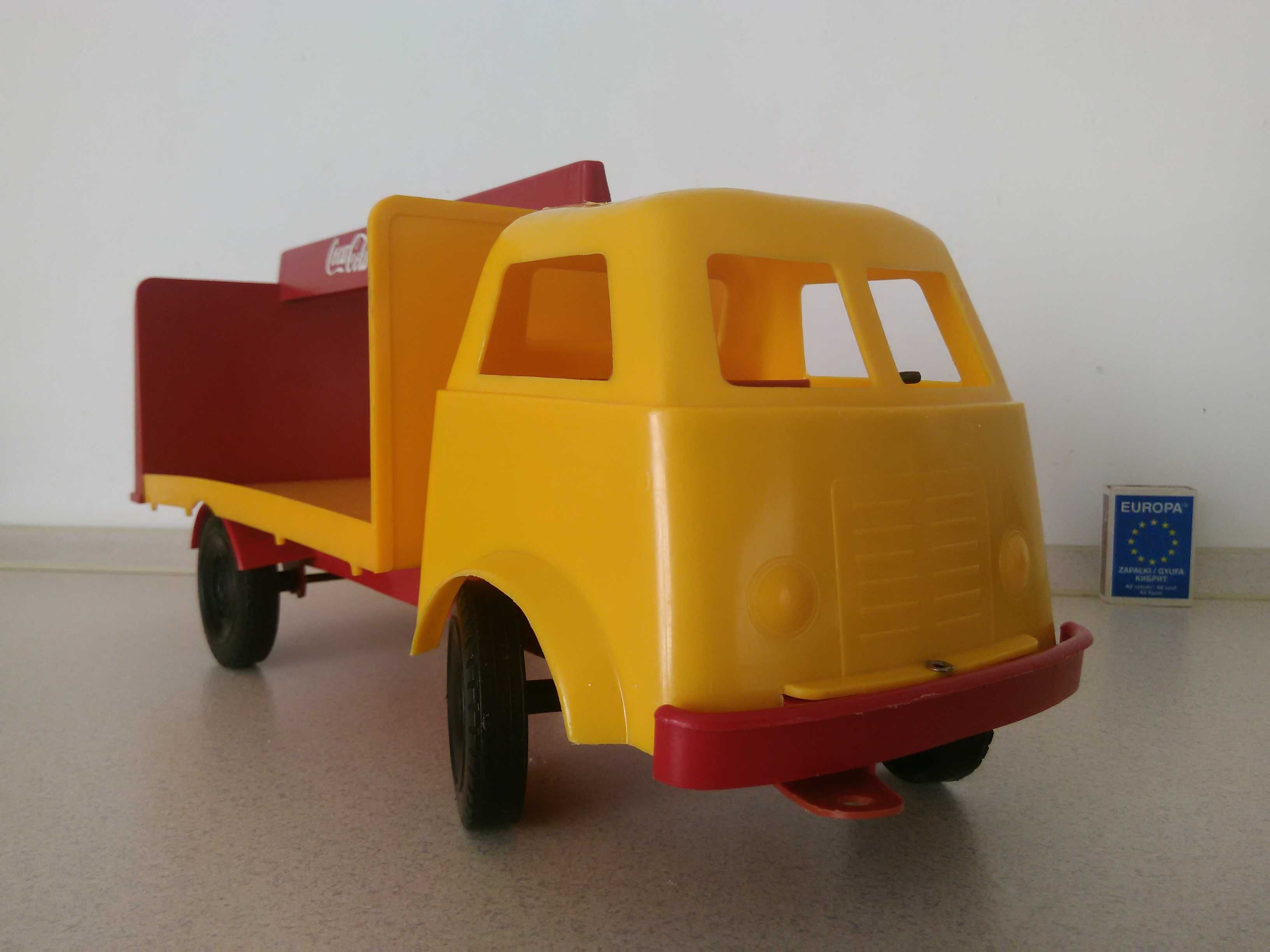 stara zabawka PRL retro auto ciężarówka Coca-Cola USA zabytek czz