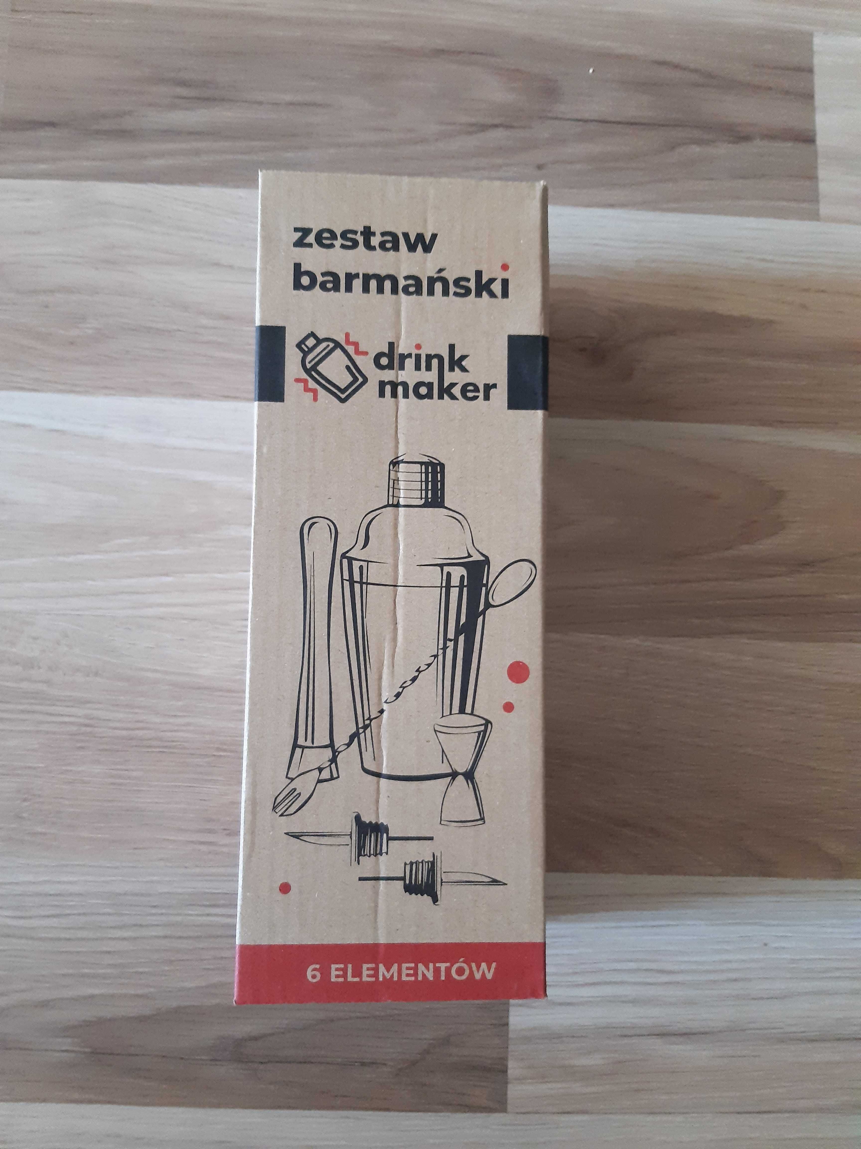 Zestaw barmański do drinków 6 el. Shaker 750ml