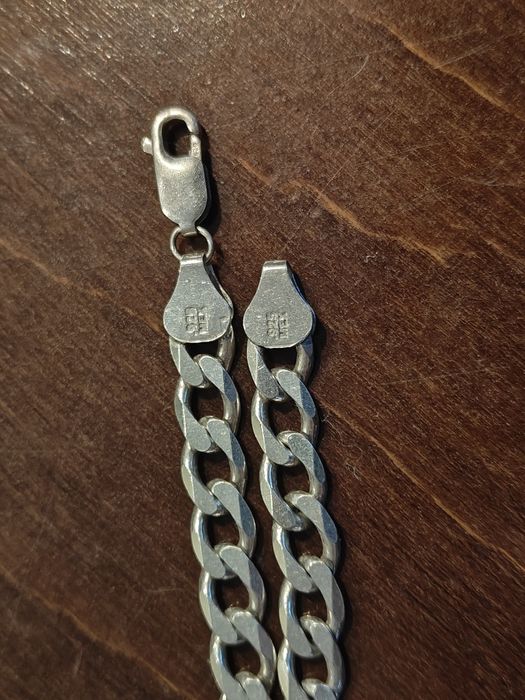 Srebrny łańcuszek pancerka 925