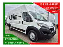 Peugeot boxer L4H3 *74999zł NETTO* 2,2HDi/140KM  Klimatyzacja, Airbag kierowcy, Tempomat, Czujniki parkowania tył