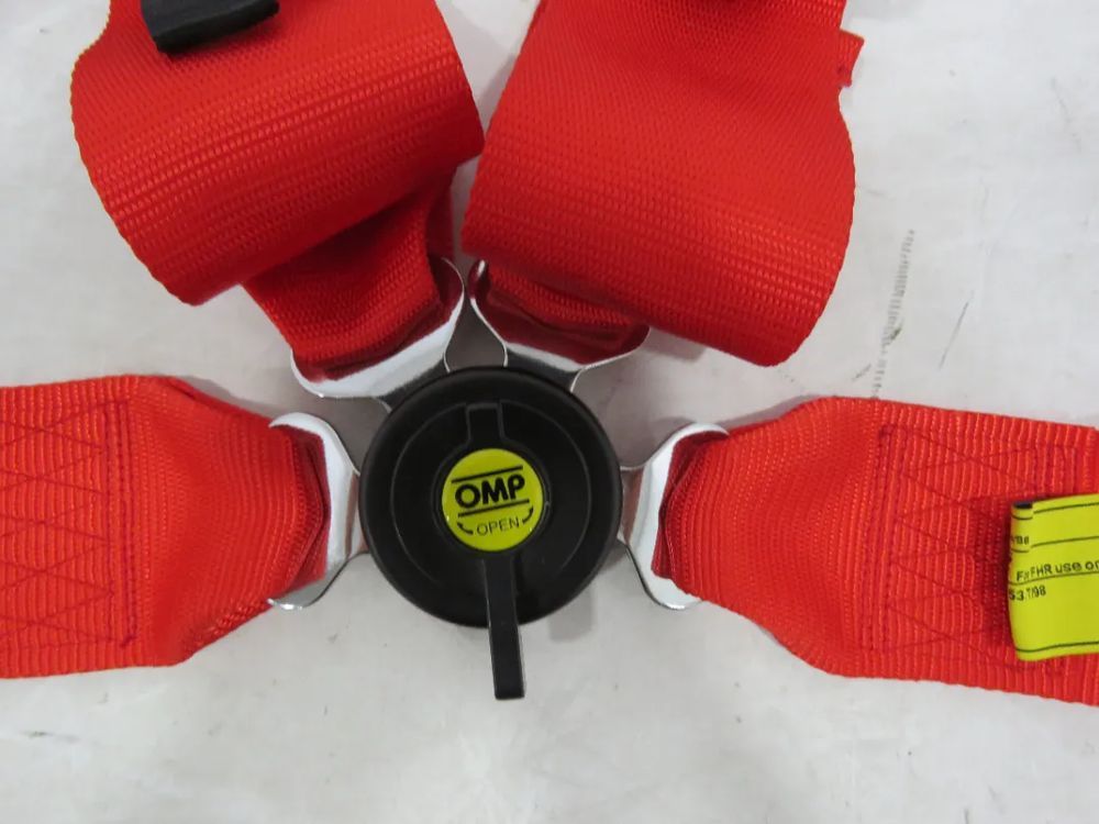 Cinto OMP vermelho 4 Pontos