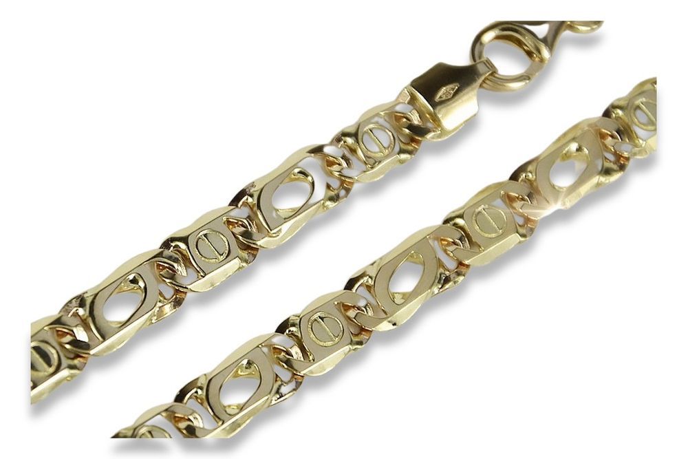 Złoty łańcuszek 14k 585 Tygrysie oko pełny cc031y 55cm 5,50mm Gdańsk