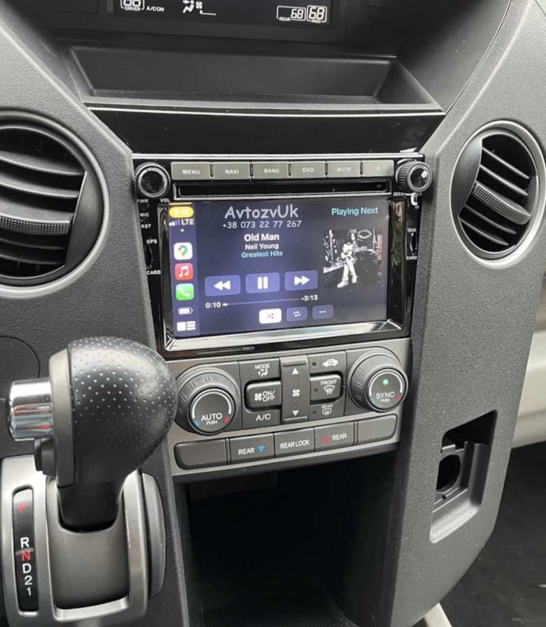 Магнитола Honda PILOT Хонда ПИЛОТ 2 дин GPS USB TV CarPlay Android 14