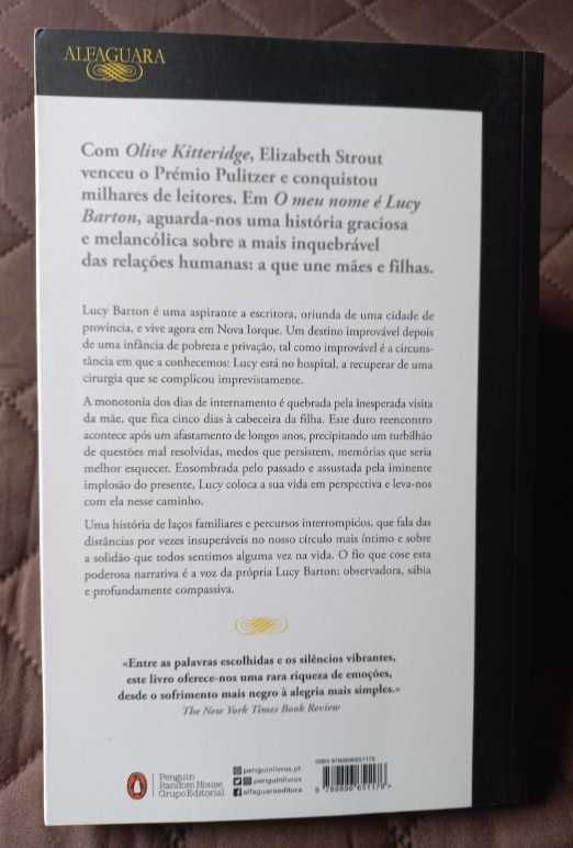 O Meu Nome é Lucy Barton - Elizabeth Strout (Edição Normal)