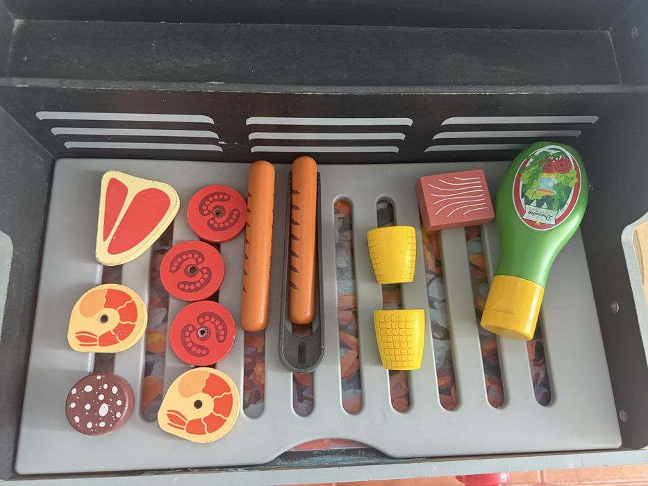 Churrasco brincar madeira