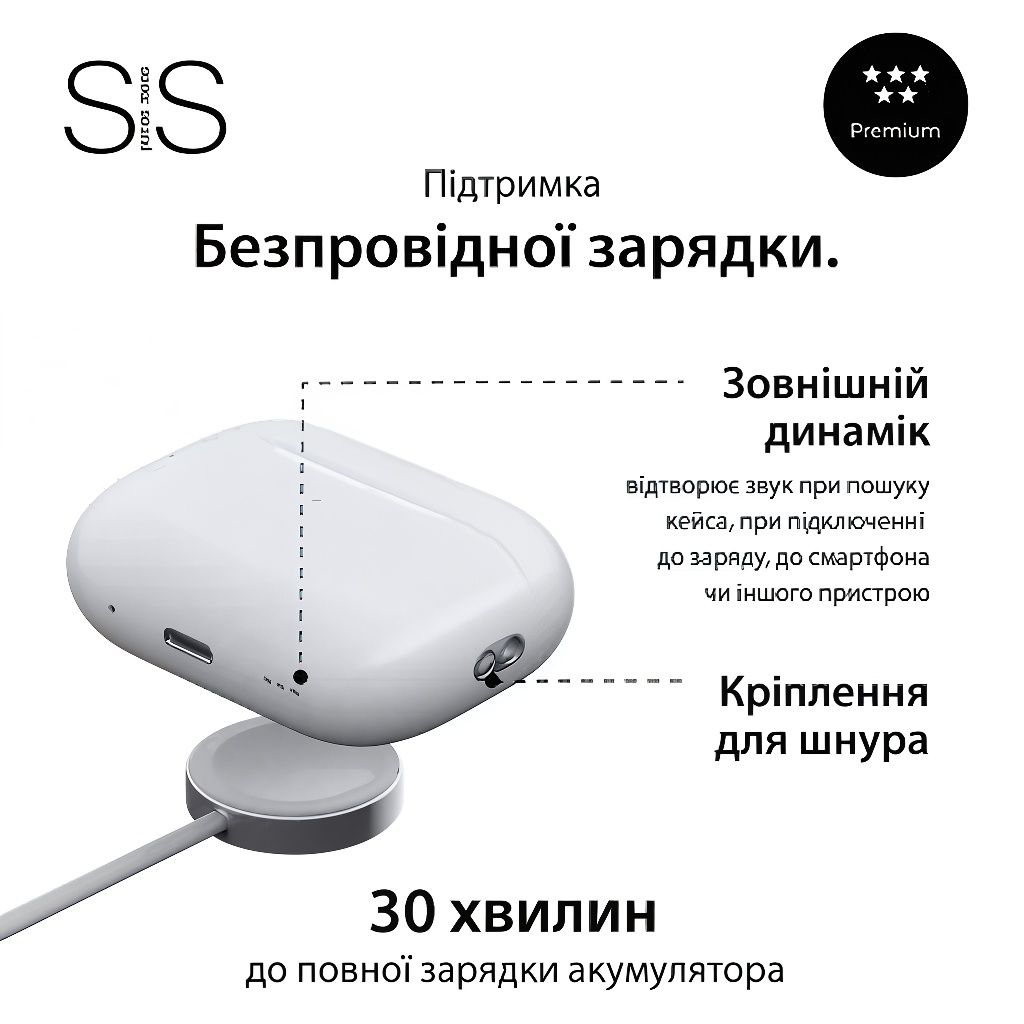 Бездротові Bluetooth-навушники SmartX Pro 2 Premium вакуумні, білі
Топ