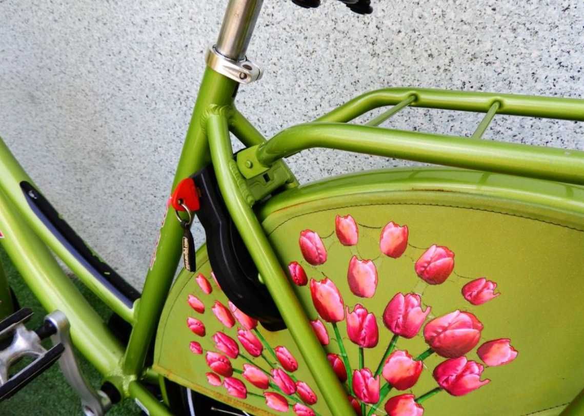 Holenderski miejski rower SPARTA GRANNY Flower kwiaty