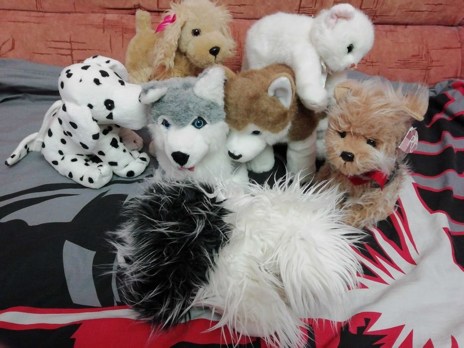 Плюшевый щенок Хаски Болонка Далматин Спаниель