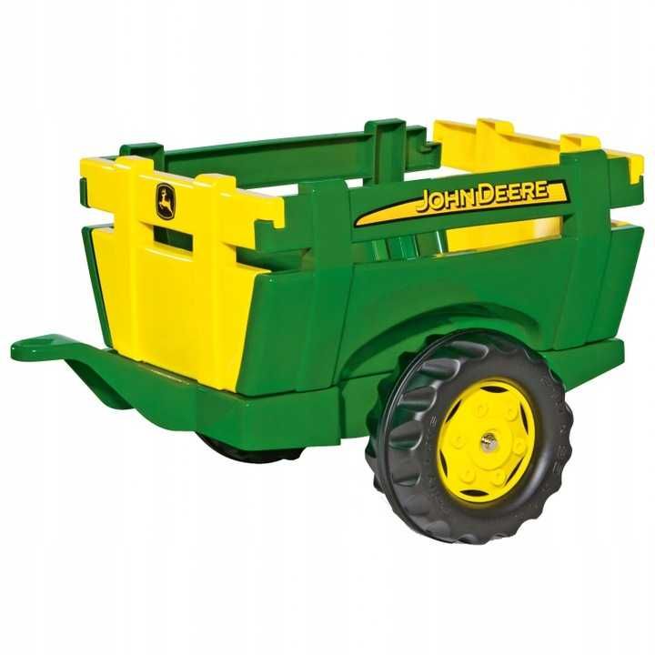 Jednoosiowa Przyczepa JOHN DEERE Rolly Toys Trailer otwierana burta