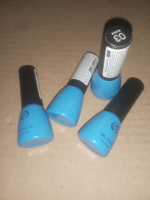 Чорний гель-лак для нігтів CI Gel polish манікюрний, педикюрний