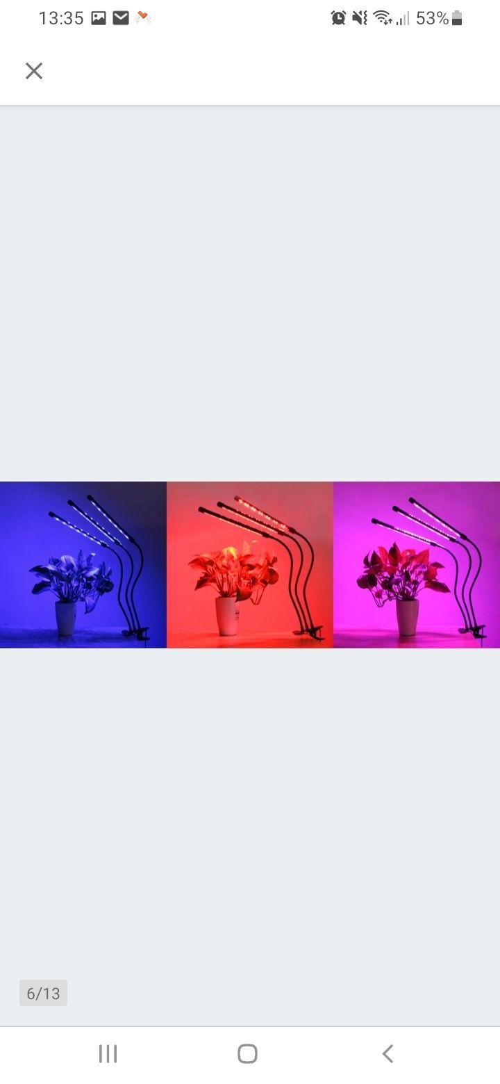 LAMPA LED 2szt. Czyli 4 ramiona do uprawy roślin GROWBOX Podwojna 20W
