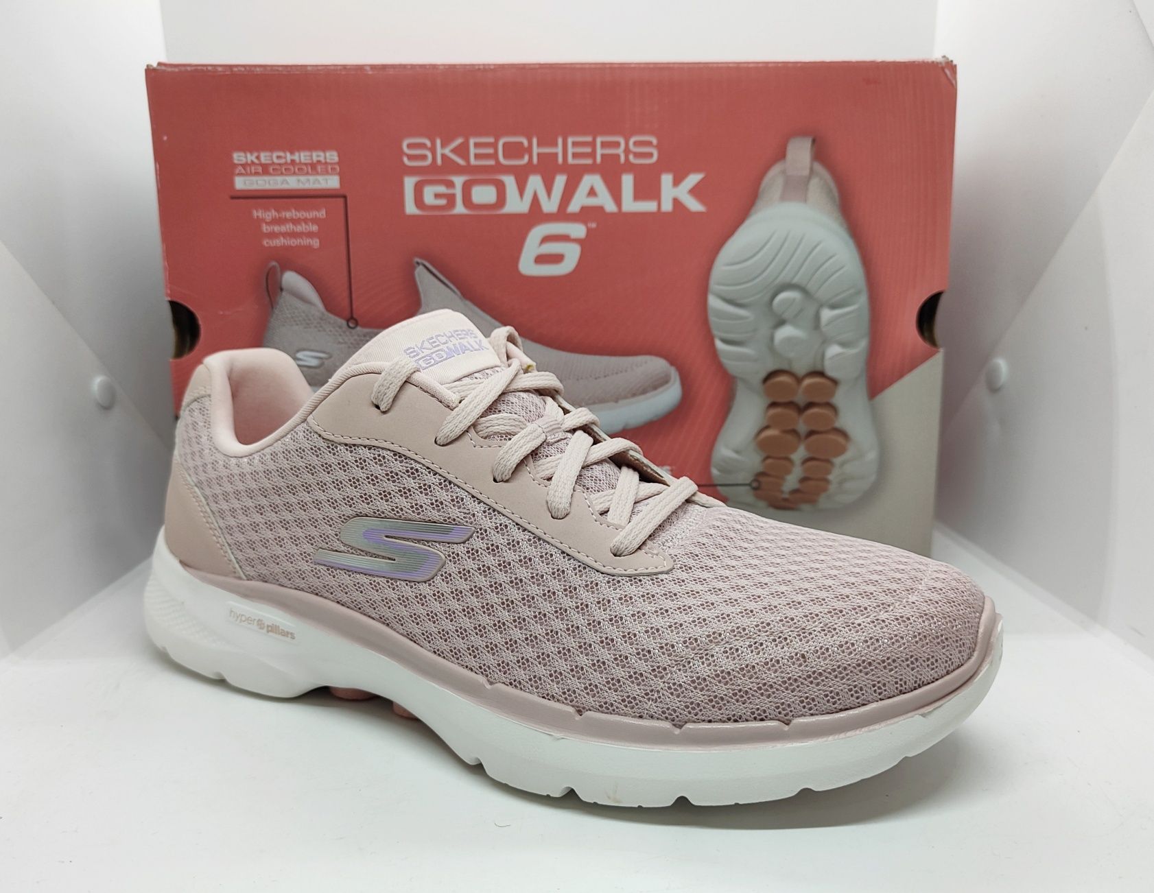 Дышащие 27,5см кроссовки Skechers Go Walk 6 оригинал